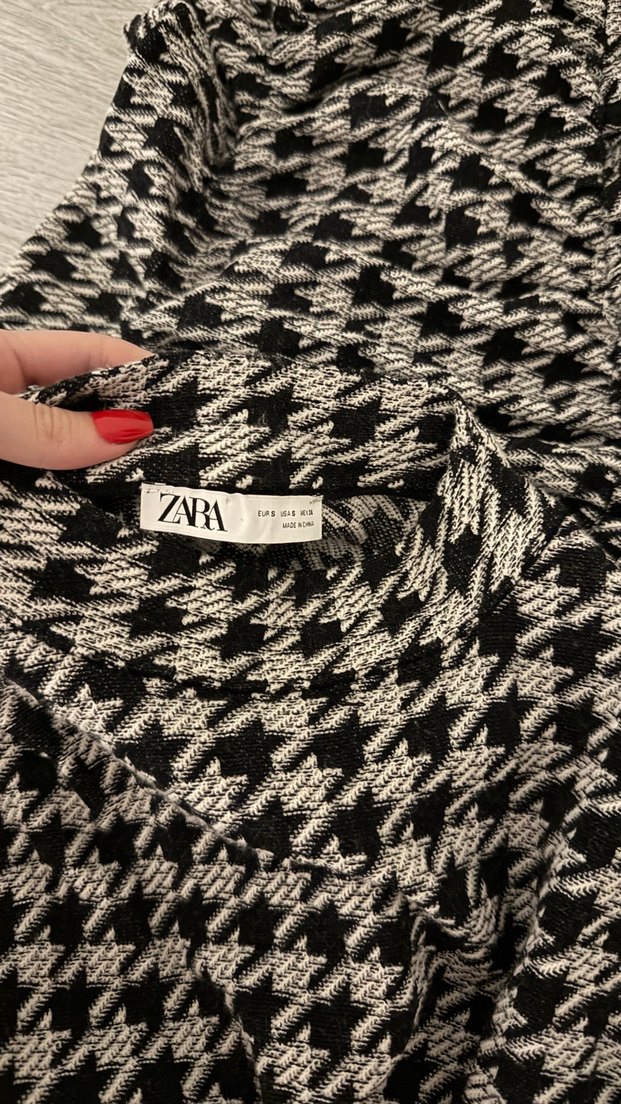 Triko drapeli elbise - Görsel 5