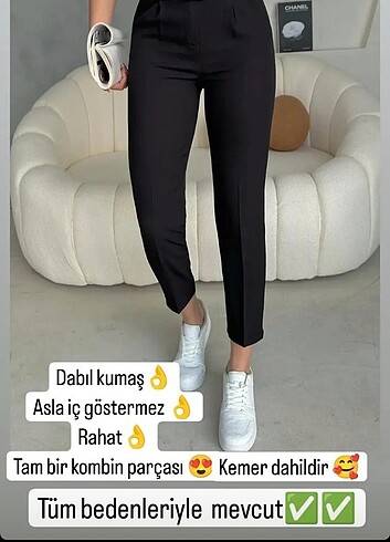 Kadın kemerli pantolon