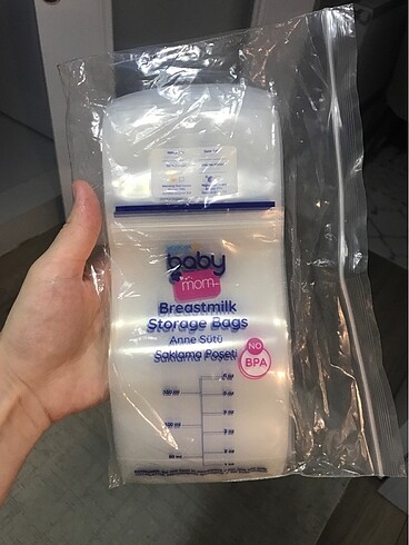 BABY MOM E BEBEK SÜT SAKLAMA POŞETİ