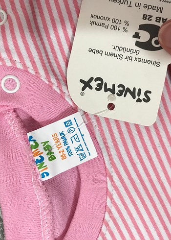 2 Yaş Beden pembe Renk Pembe Uzun Kollu Bebek Kız Takımı