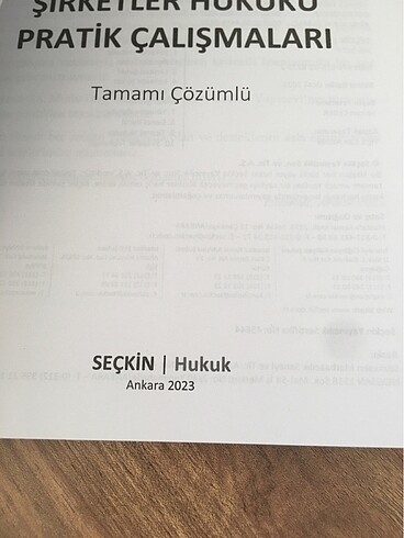  Şirketler hukuku pratik