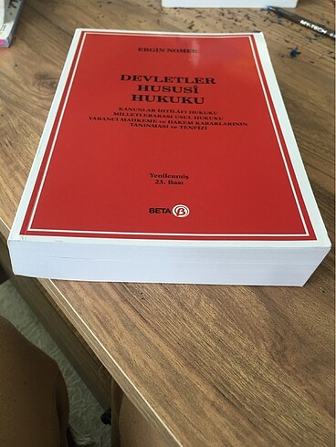 Devletler hususi hukuku Ergin nomer