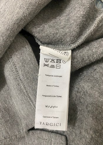 s Beden gri Renk Gri Nakışlı Kadın Sweatshirt