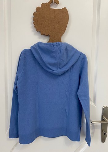 Massimo Dutti Mavi Kapüşonlu kazak