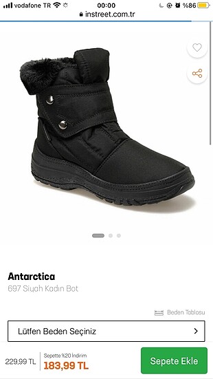 Kar botu antartica