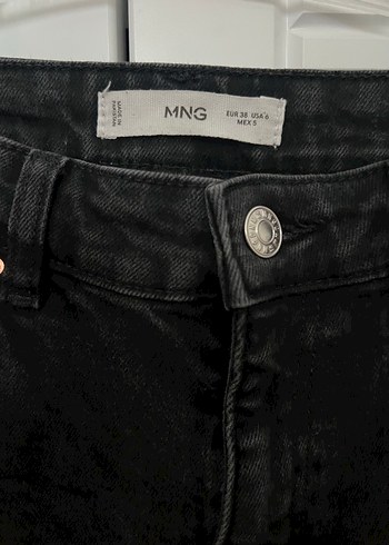 Siyah Mango Pantolon Kot - Görsel 3