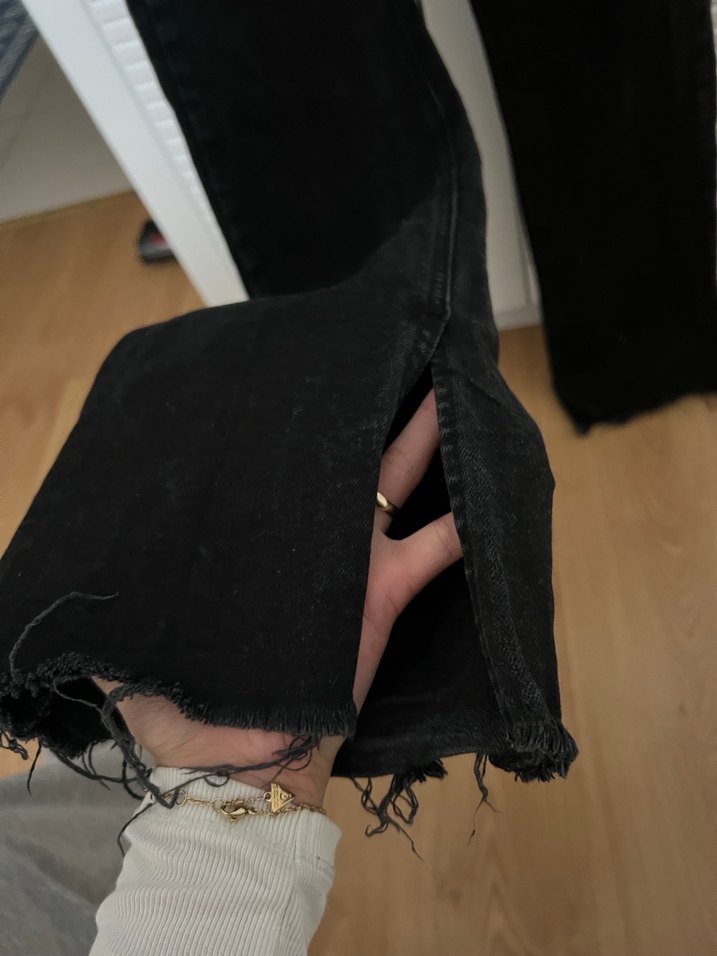 Siyah Mango Pantolon Kot - Görsel 5