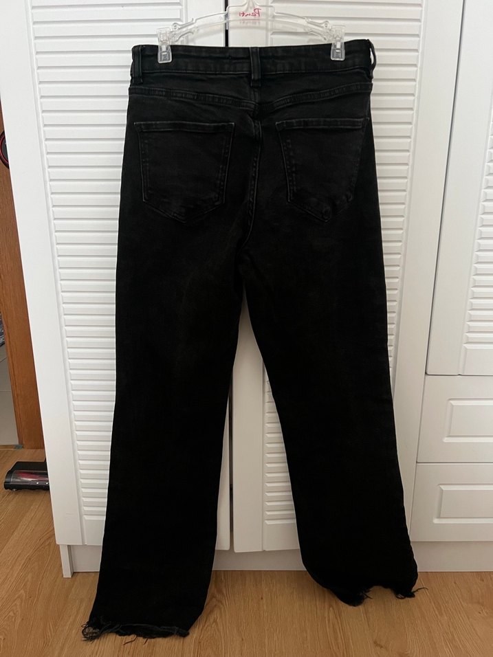 Siyah Mango Pantolon Kot - Görsel 4