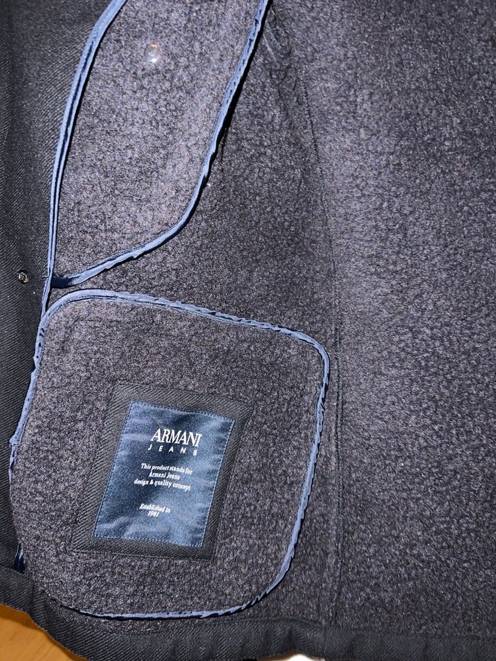 Armani Jeans Erkek Yün Kaban - Görsel 4