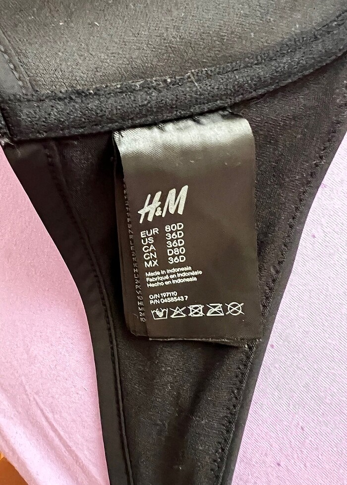 H&M siyah bikini üstü - Görsel 3