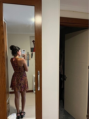 Trendyol & Milla şifon halter yaka elbise