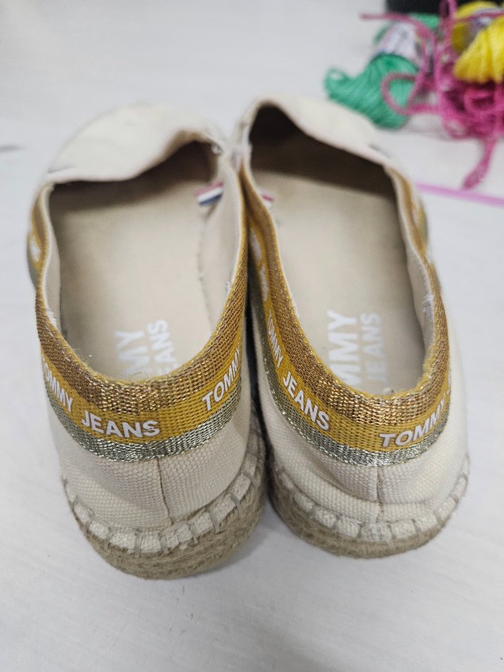 Tommy Hilfiger Bej Kadın Dolgu Topuklu Espadril Ayakkabı - Görsel 5