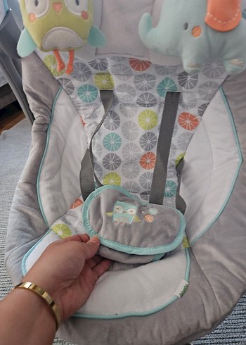 Beden gri Renk Ingenuity Swing & Go Taşınabilir Salıncak Gri