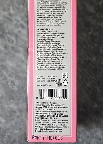 Diğer Maruderm Pink tone güneş kremi 