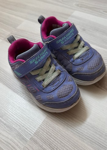 Kız Çocuk Mor Velcro Bağcıklı Spor Ayakkabı