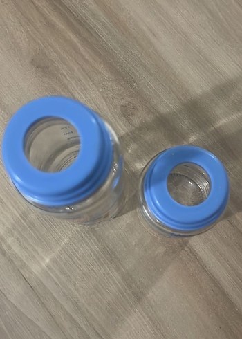 Mavi Bebek Biberon Seti, Renkli Desenli - Görsel 2