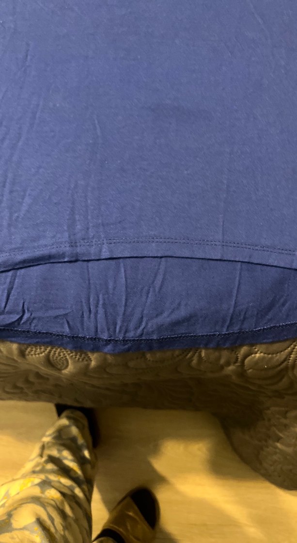 Mavi Baskılı Tişörtü, Kısa Kollu, Rahat Kesim - Görsel 5