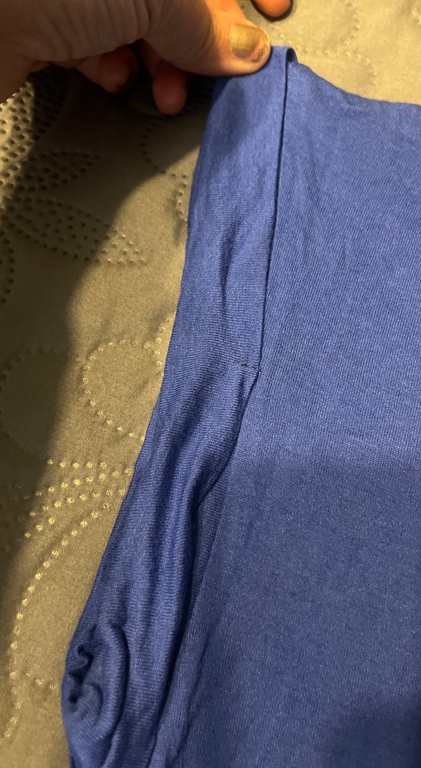 Mavi Baskılı Tişörtü, Kısa Kollu, Rahat Kesim - Görsel 4