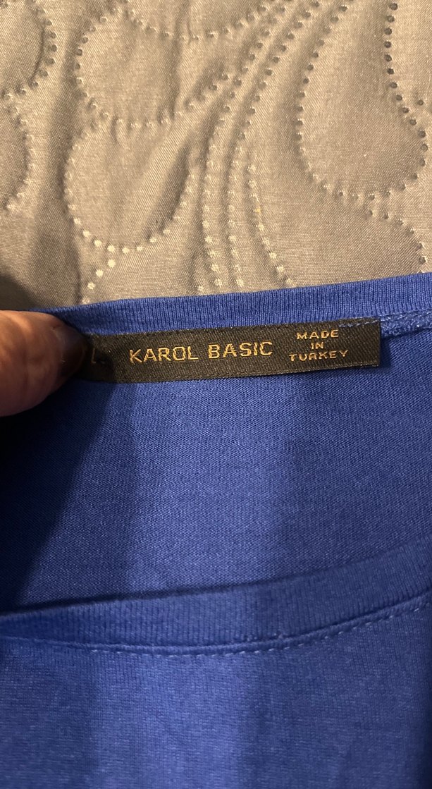 Mavi Baskılı Tişörtü, Kısa Kollu, Rahat Kesim - Görsel 2