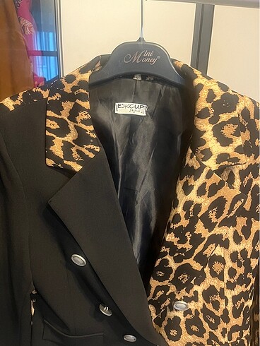 42 Beden Leopar blazer ceket