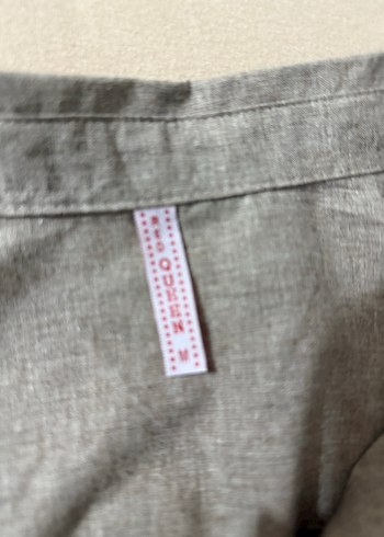 LC Waikiki Bej Kadın Keten Düğmeli Gömlek