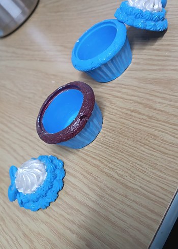 Mavi Cupcake kahve sunumluk - Görsel 2