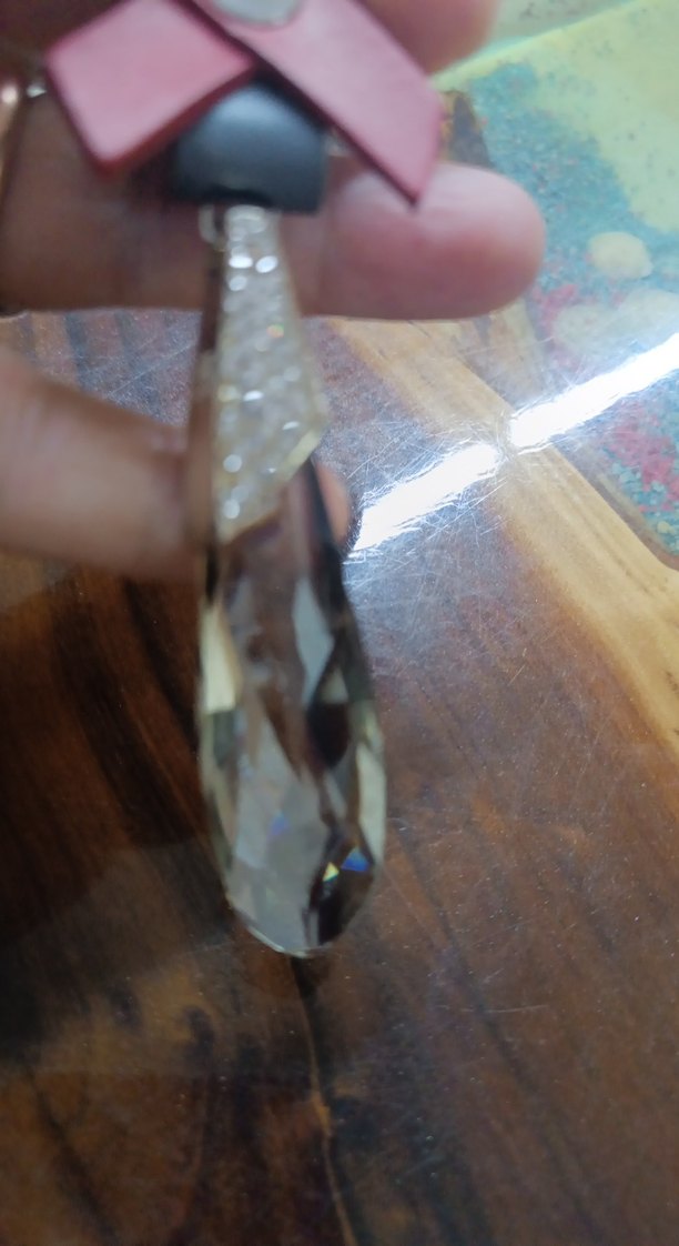 Bordo Püsküllü Kadın Anahtarlık - Görsel 2