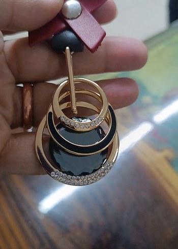 Kadın Bohem Püsküllü Altın Anahtarlık - Görsel 2