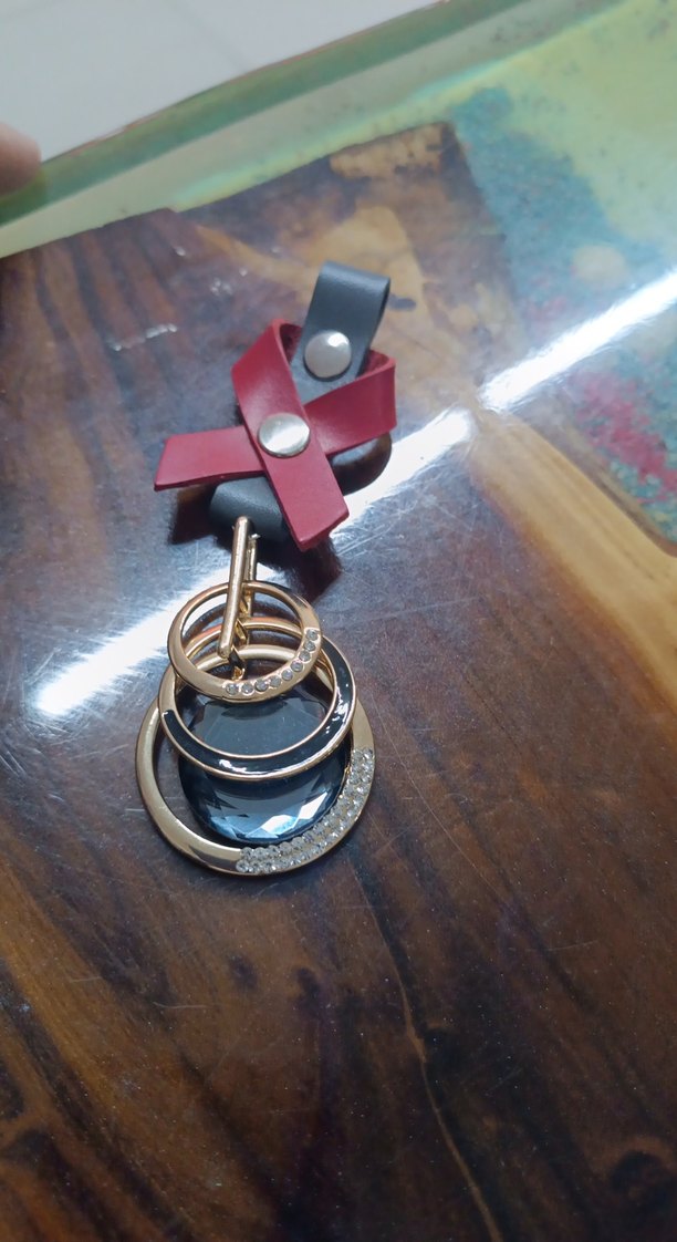 Kadın Bohem Püsküllü Altın Anahtarlık - Görsel 3