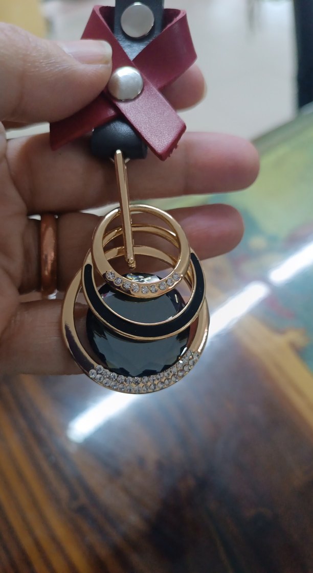 Kadın Bohem Püsküllü Altın Anahtarlık - Görsel 2