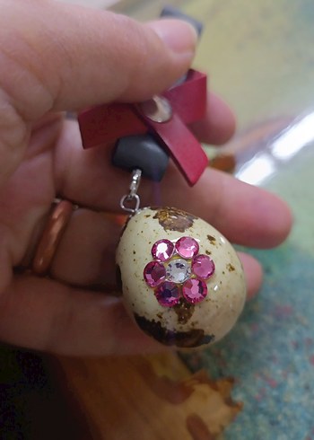 anahtarlık yada araç dikiz aynası süsü - Görsel 2