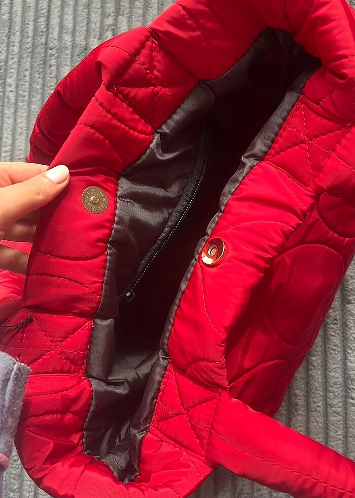 KIRMIZI BÜYÜK ÇANTA - Görsel 3