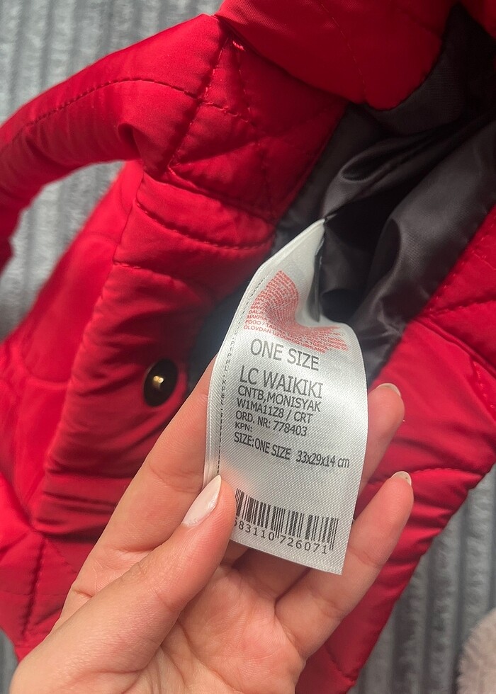 KIRMIZI BÜYÜK ÇANTA - Görsel 4