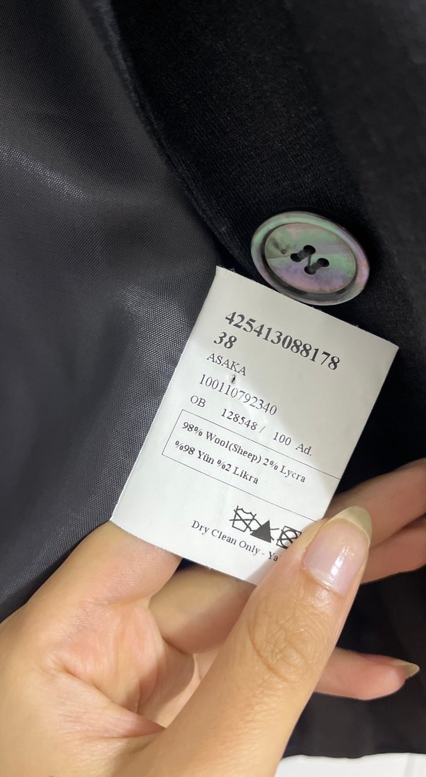 Düğmeli Kadın Blazer Ceket - Görsel 3