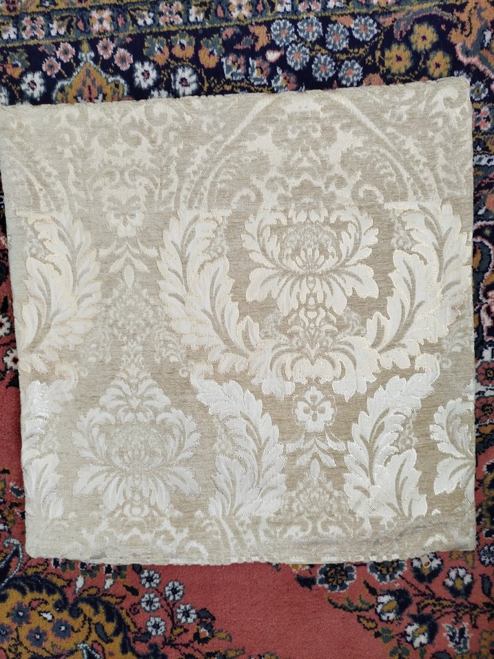 Krem rengi kırlent kılıfı - Görsel 2