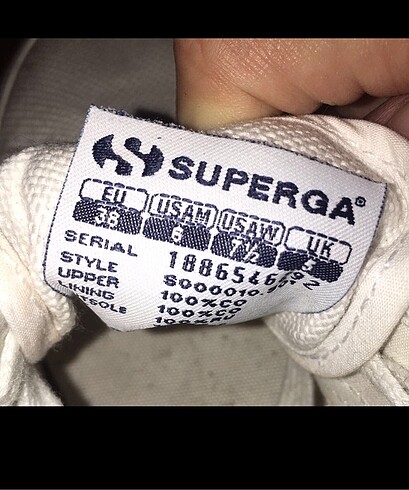 38 Beden beyaz Renk Superga sneeker