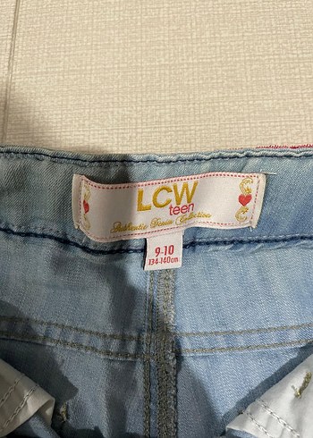 Kız Çocuk Pembe payetli Kot Şort - Görsel 2