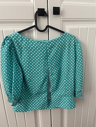 38 Beden Trendyolmilla puantiyeli crop bluz