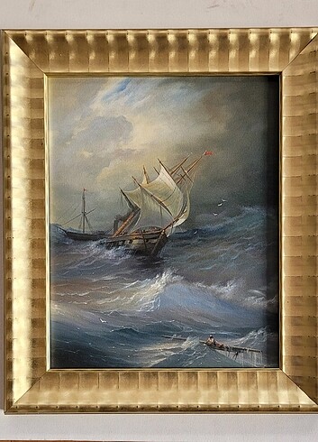 Fırtınalı deniz tablosu