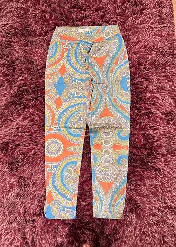 Roman Marka Bohem Paisley Desenli Renkli Tayt