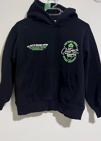 Zara Kapüşonlu Erkek Çocuk  Sweatshirt 8-9 yaş - Görsel 2