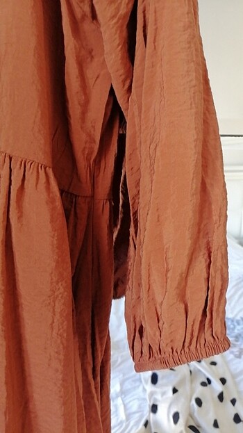 m Beden turuncu Renk Mng M beden tarçın rengi elbise