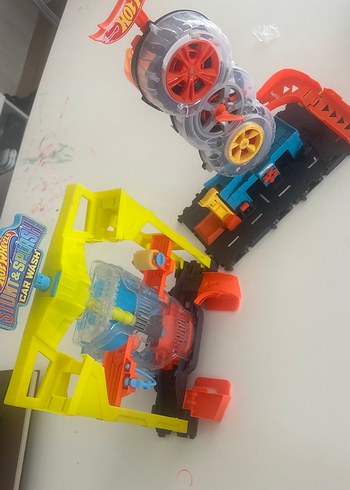 Hot wheels Renkli Oyuncak Araba Yıkama Seti