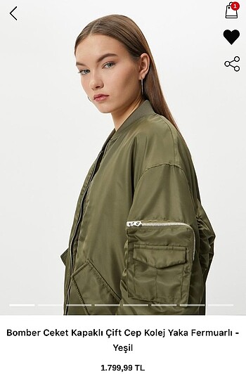 Koton Koton haki bomber ceket