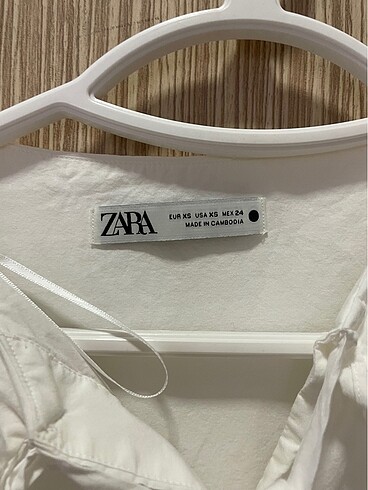 xs Beden beyaz Renk Zara poplin gömlek