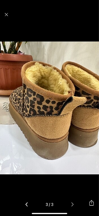 40 Beden Leopar desenli ugg model bot