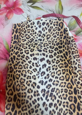 Parlak Kahverengi Leopar Desenli pantolon - Görsel 2