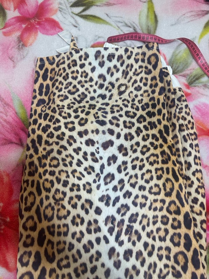 Parlak Kahverengi Leopar Desenli pantolon - Görsel 2