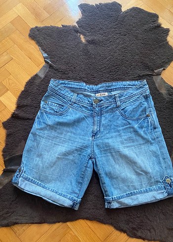 Mavi Kadın Kot Şort, Salaş Kesim, Mini Boy