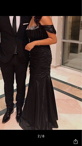Raisa & Vanessa Siyah balık abiye
